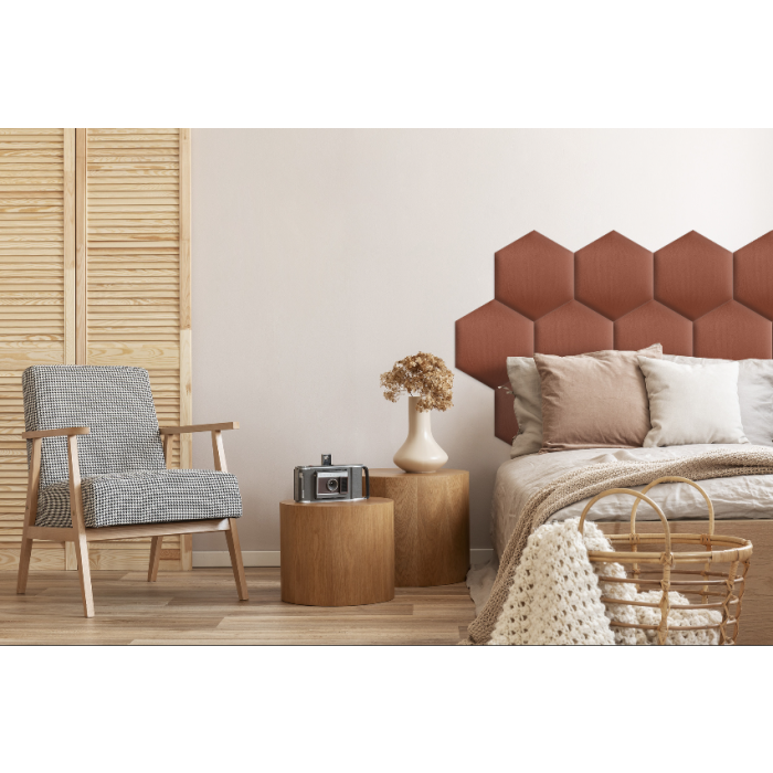 Upholstered Panel Dirty Pink